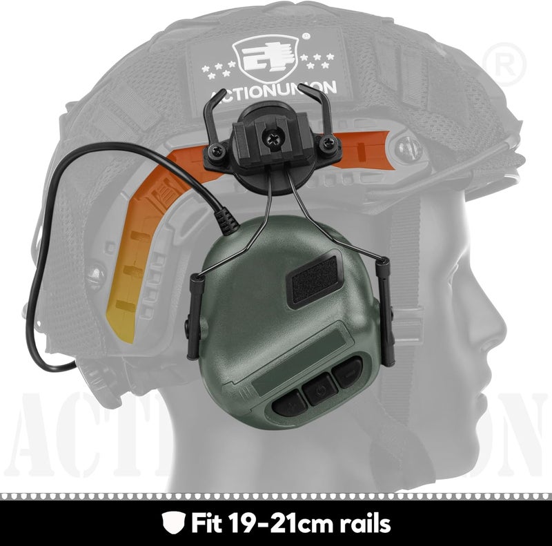 ACTIONUNION Tactical Headset for Airsoft Helmet No Noise Reduction - Image 2